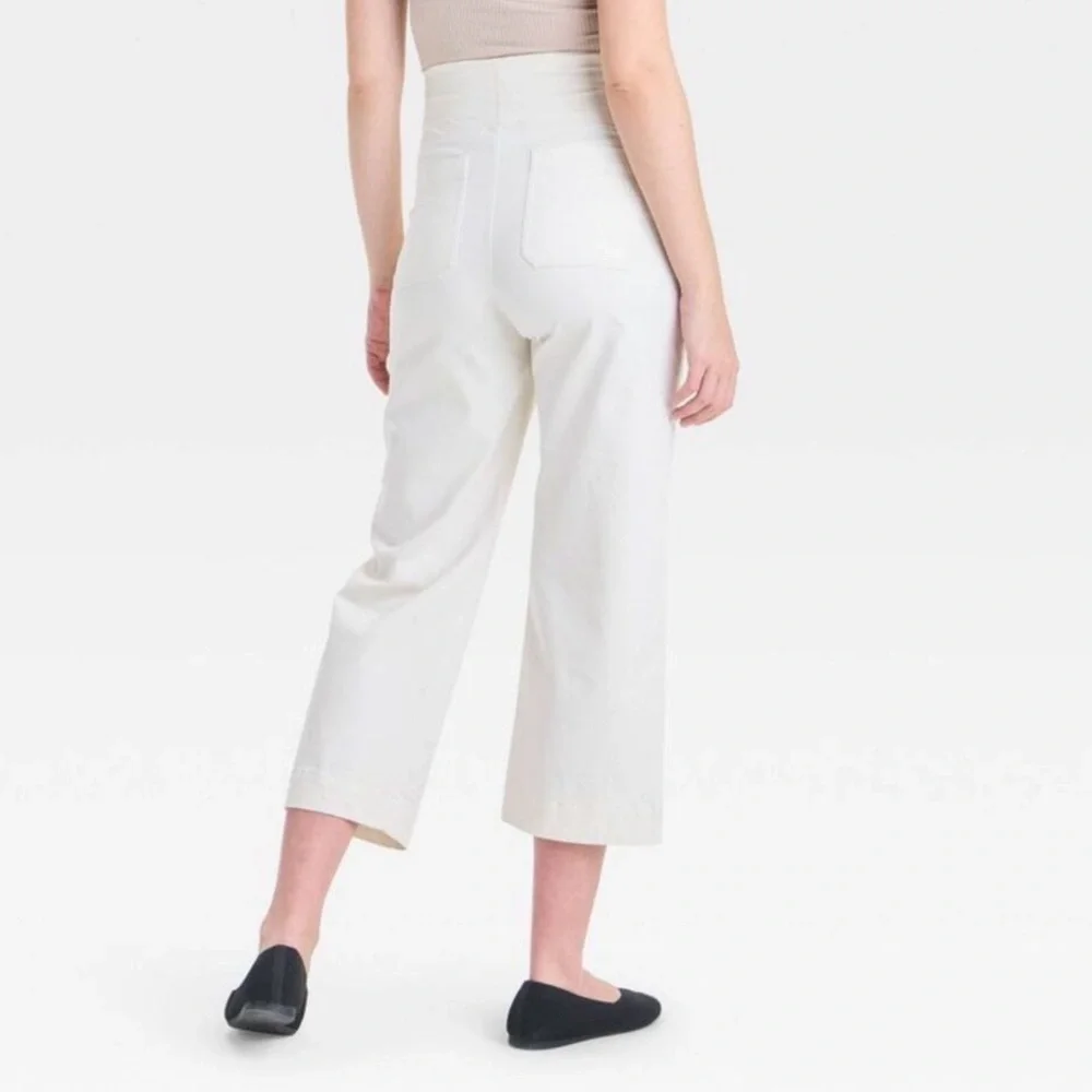 Over Belly High-Rise Wide Leg Maternity Pull-On
Pa Cream - Picture 3 of 6